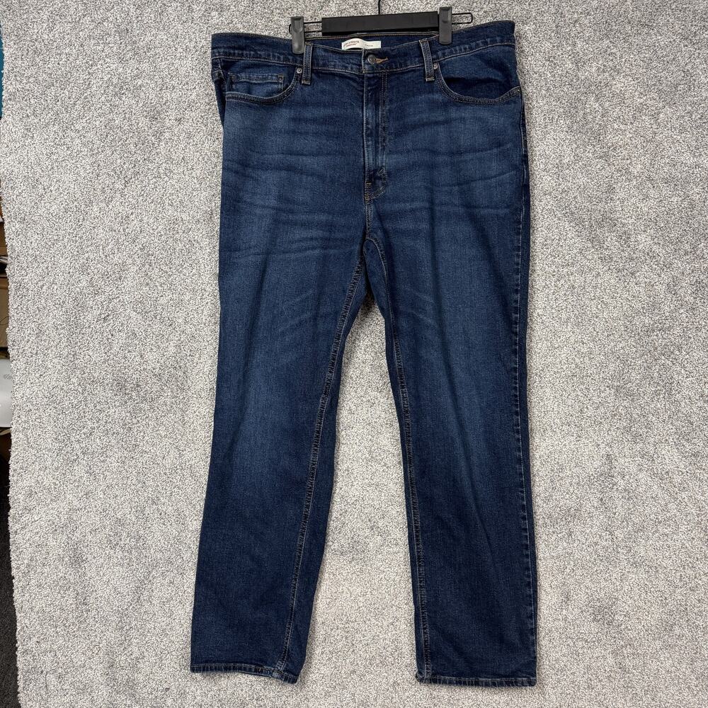 Levi Strauss Signature Jeans Mens 38x30 Blue Athletic Straight Stretch Denim